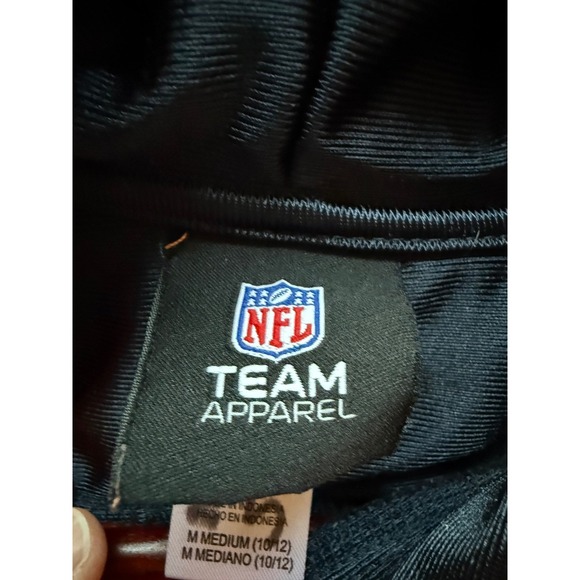 Chicago Bears NFL Youth Hoodie Size M (10-12) Orange Football Sweatshirt - Picture 8 of 10